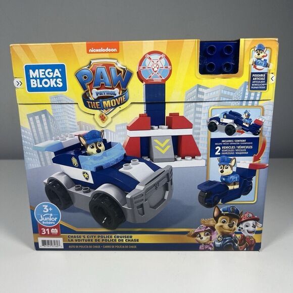 Mega Bloks Paw Patrol The Movie Chases City Police Cruiser Building Set NEW! - Picture 1 of 5